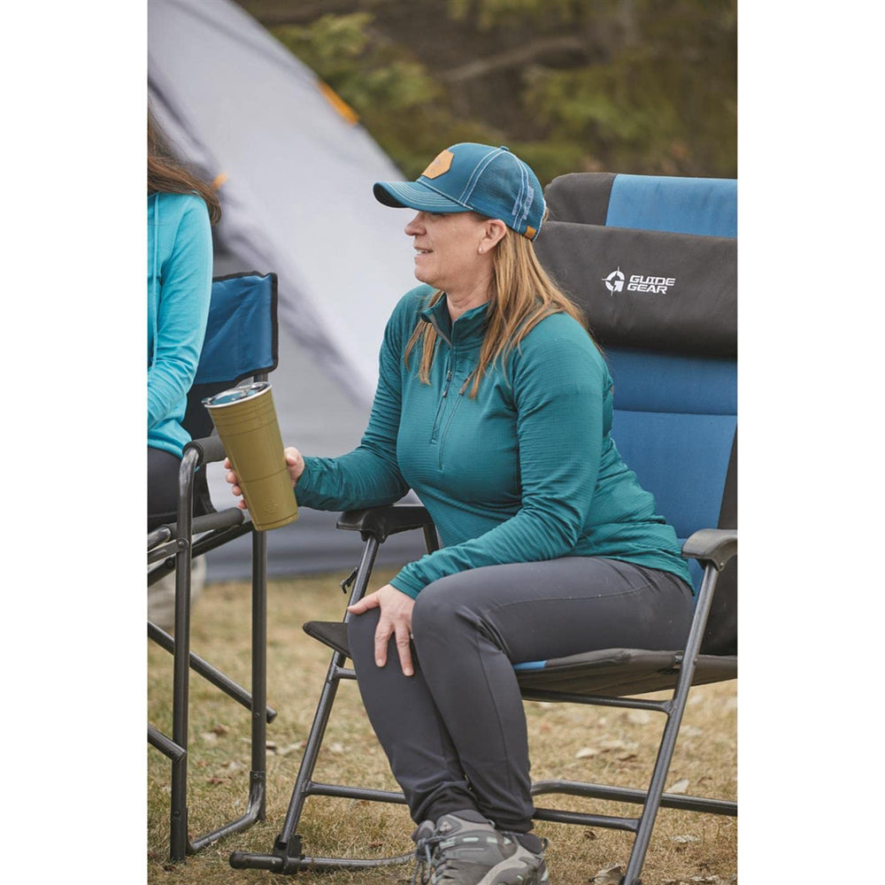 Guide Gear oversized rocking chair folded design for easy transport and storage.