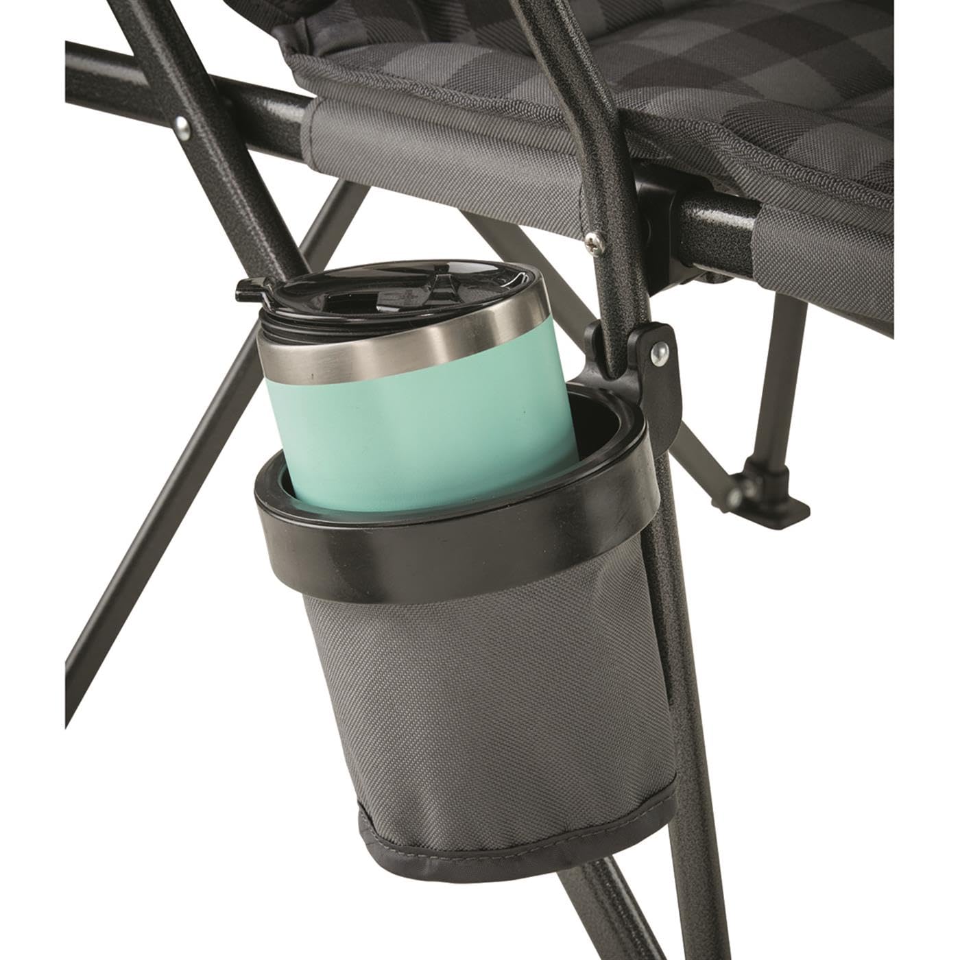 Guide Gear Oversized XL Comfort Chair back rest closeup, high-loft padding supports neck
