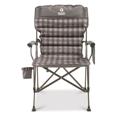 Guide Gear Oversized XL Comfort Chair side view, padded seating for lounge-ready relaxation