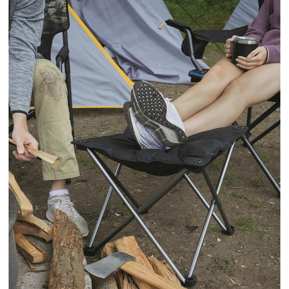 Guide Gear portable foot rest shown with compact carry strap for travel.