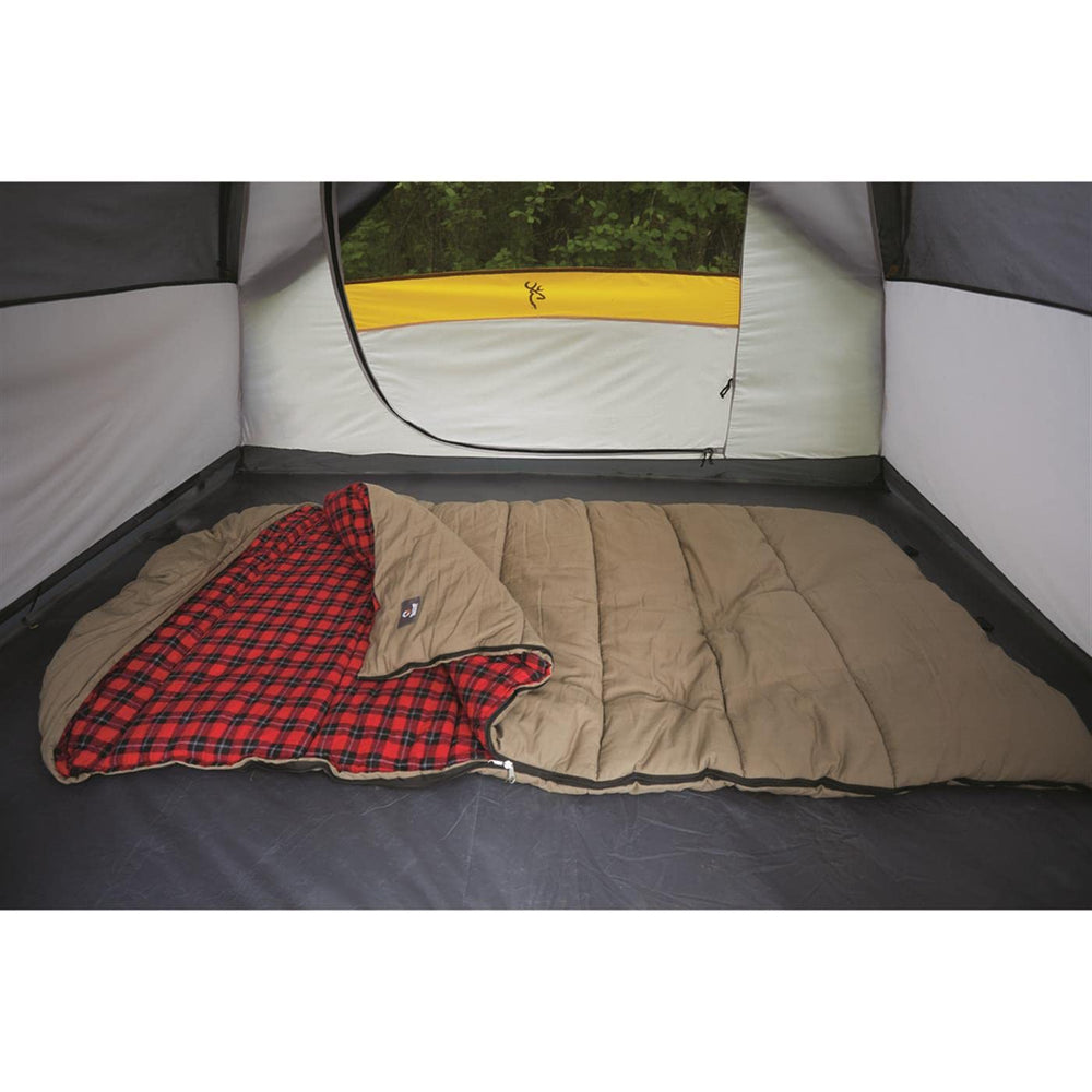 Guide Gear sleeping bag roll-up straps simplify packing after trips.