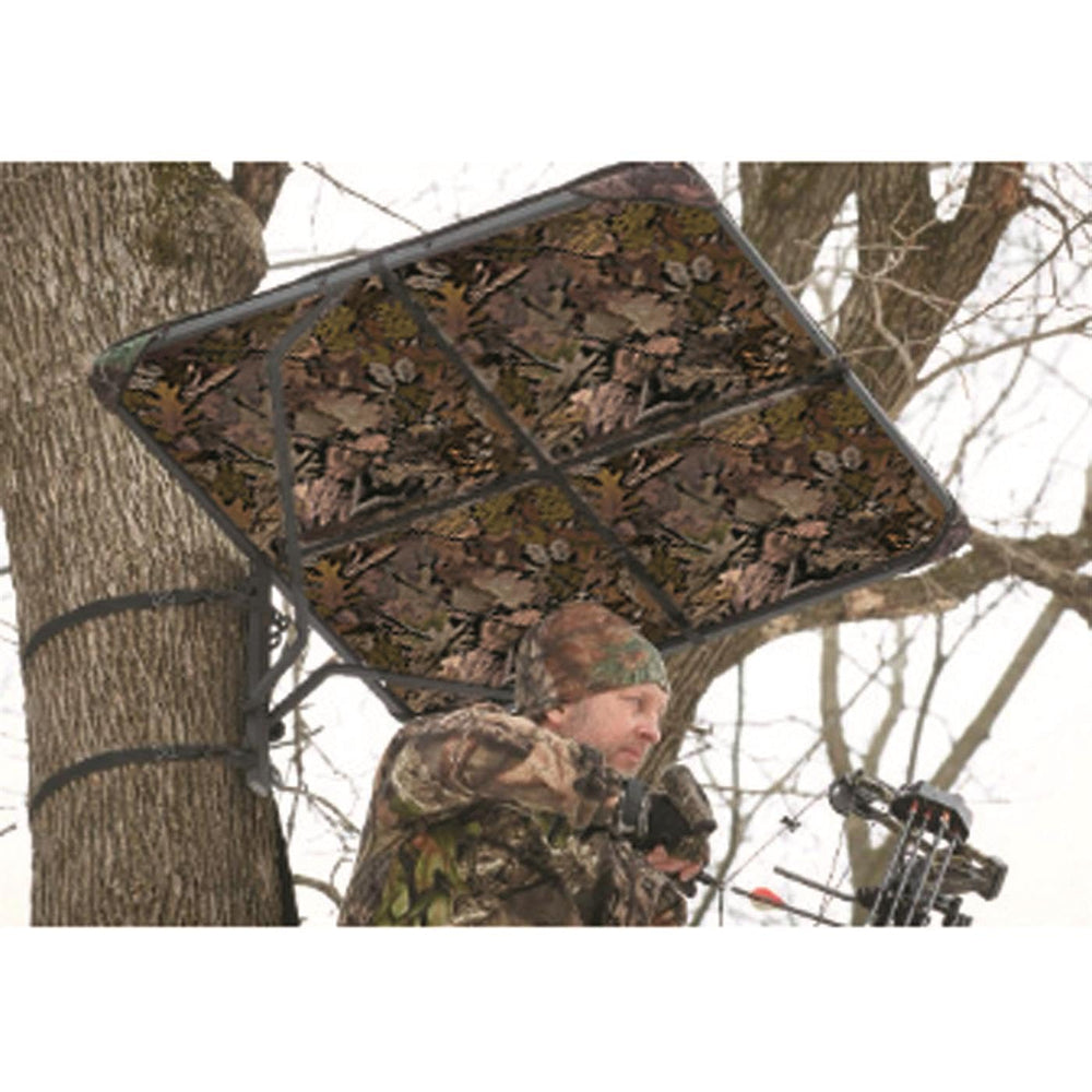 Guide Gear Tree Stand Umbrella features a water-resistant canopy shielding sun and rain.