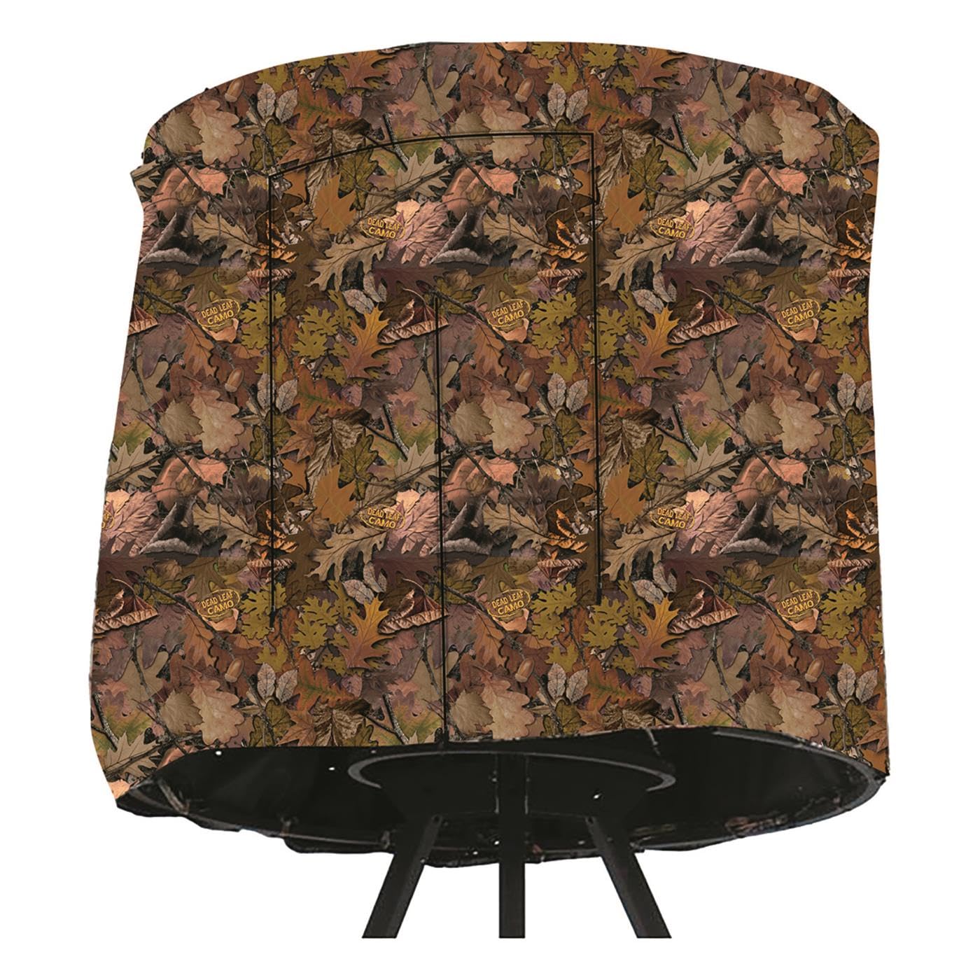 Guide Gear tripod hunting blind replacement cover in dead-leaf camo for concealment and weather protection.