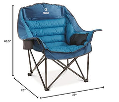 Guide Gear XL chair headrest padding supports neck comfortably.