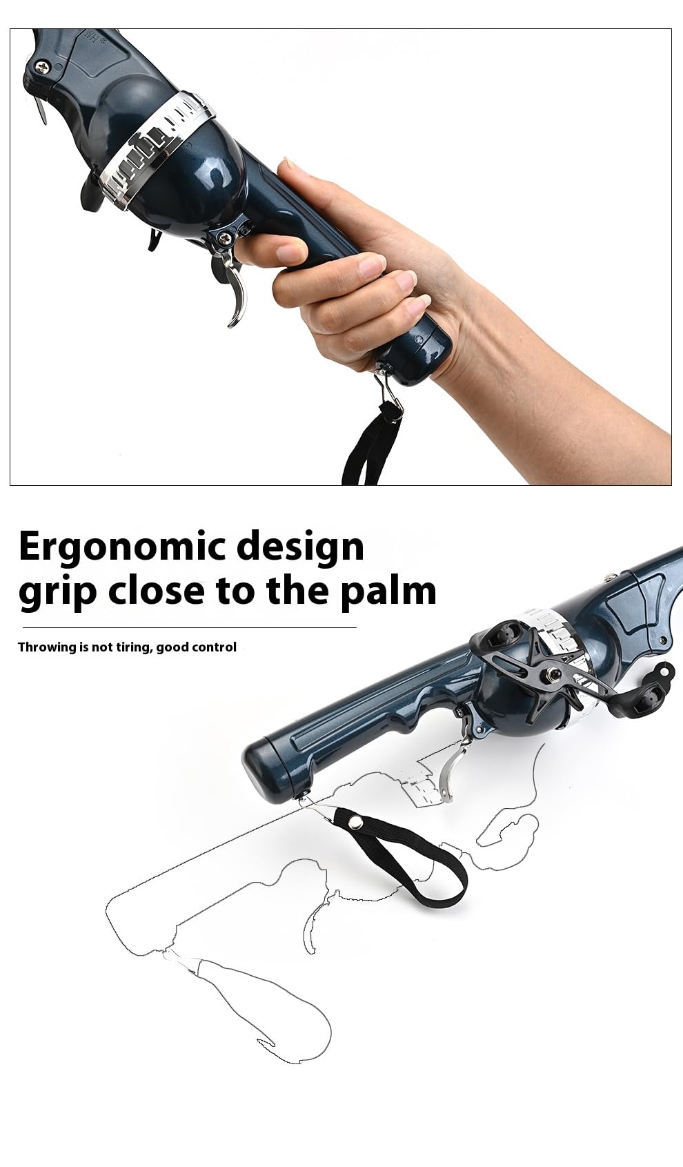 Protective cap on guide ring for folding the rod