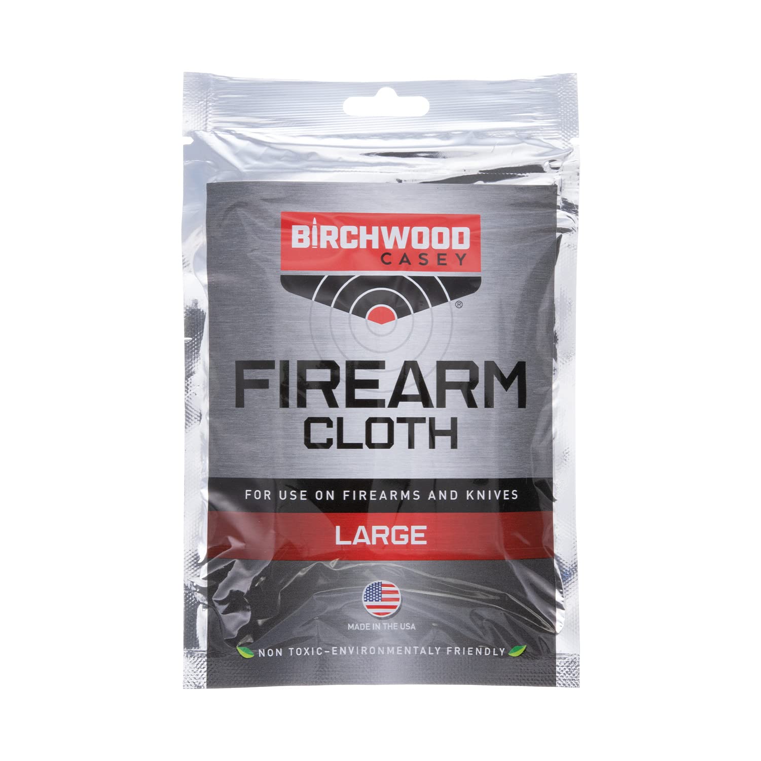 Instructions for cleaning and polishing with Birchwood Casey Cloth