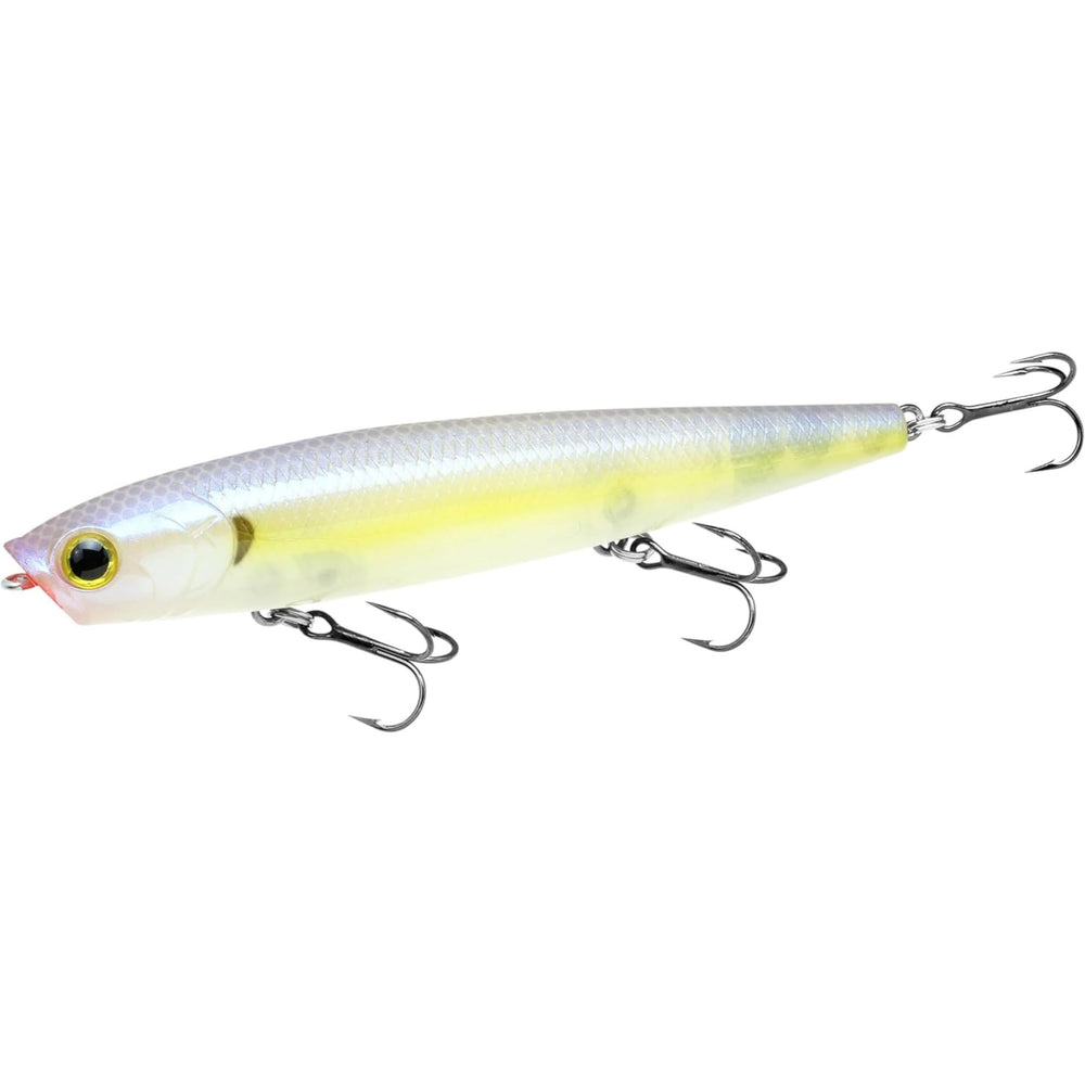 Gunfish 95 4-inch top-water lure in Chartreuse Shad color