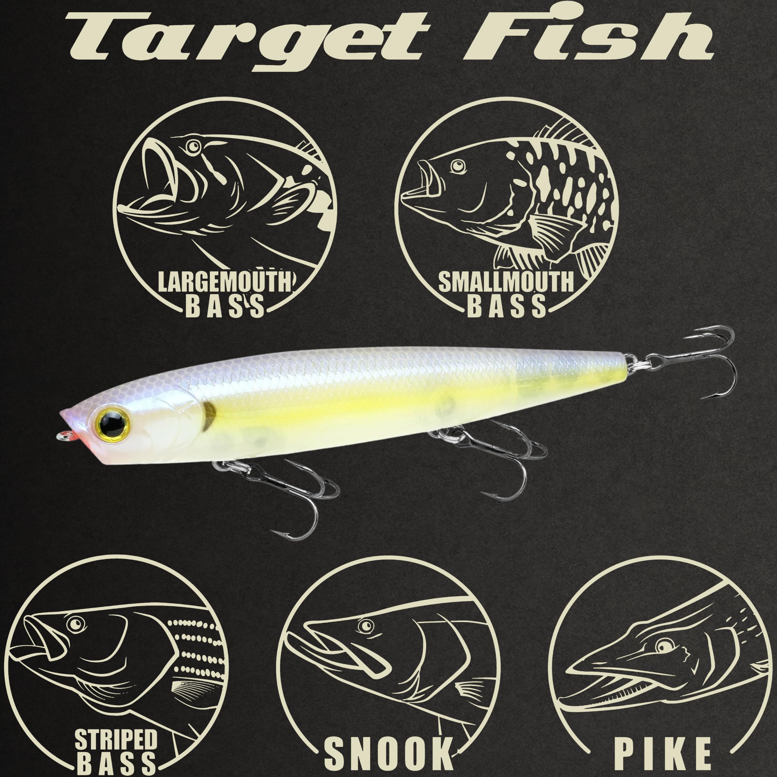 Bass and trout fishing with Gunfish 95 lure