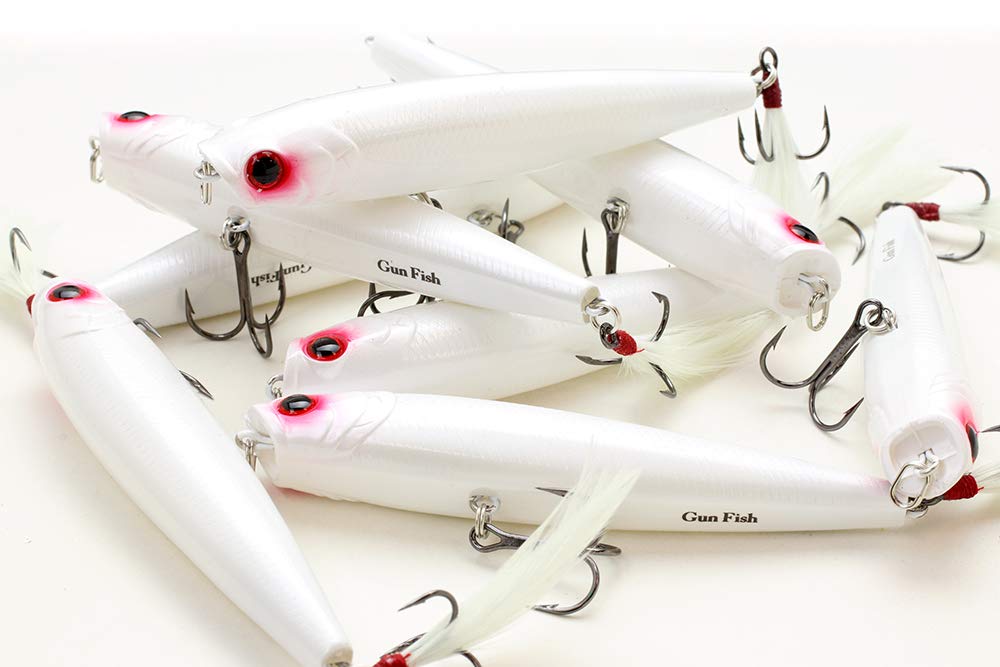 Gunfish 95 top-water lure casting action in water