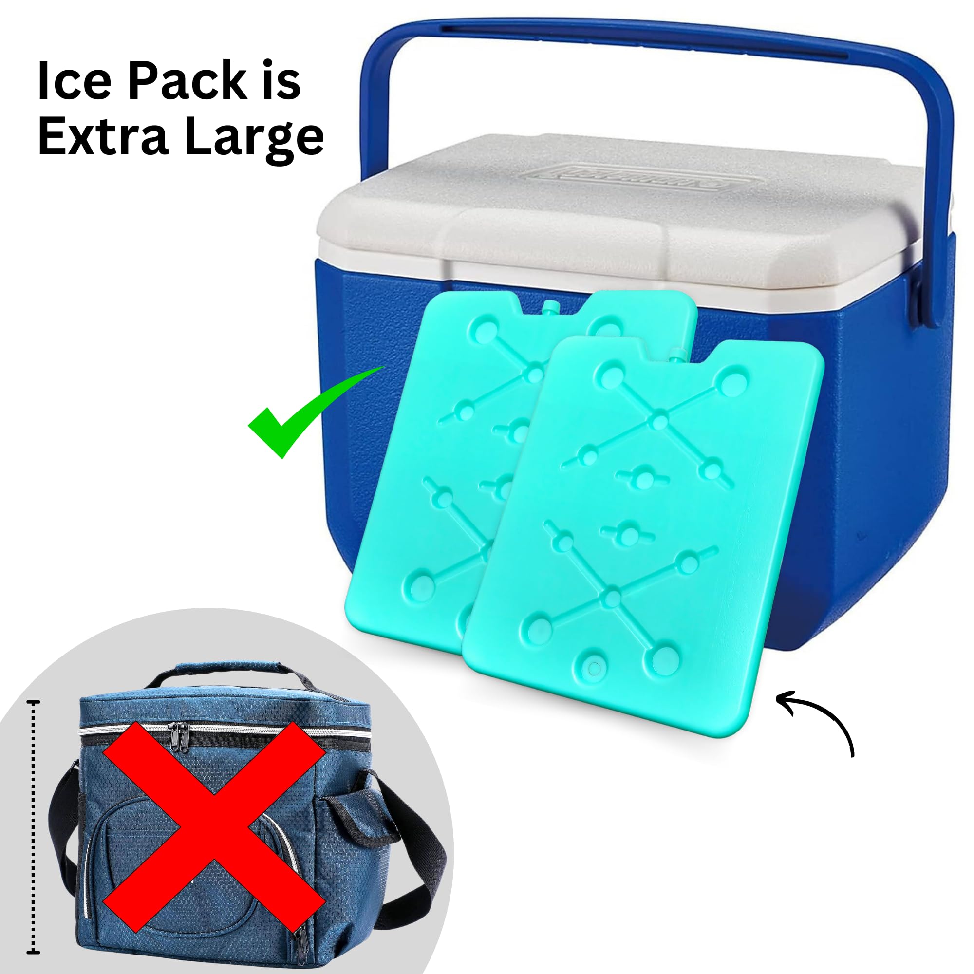 Slim GURIN ice pack fits in backpacks for portable cooling