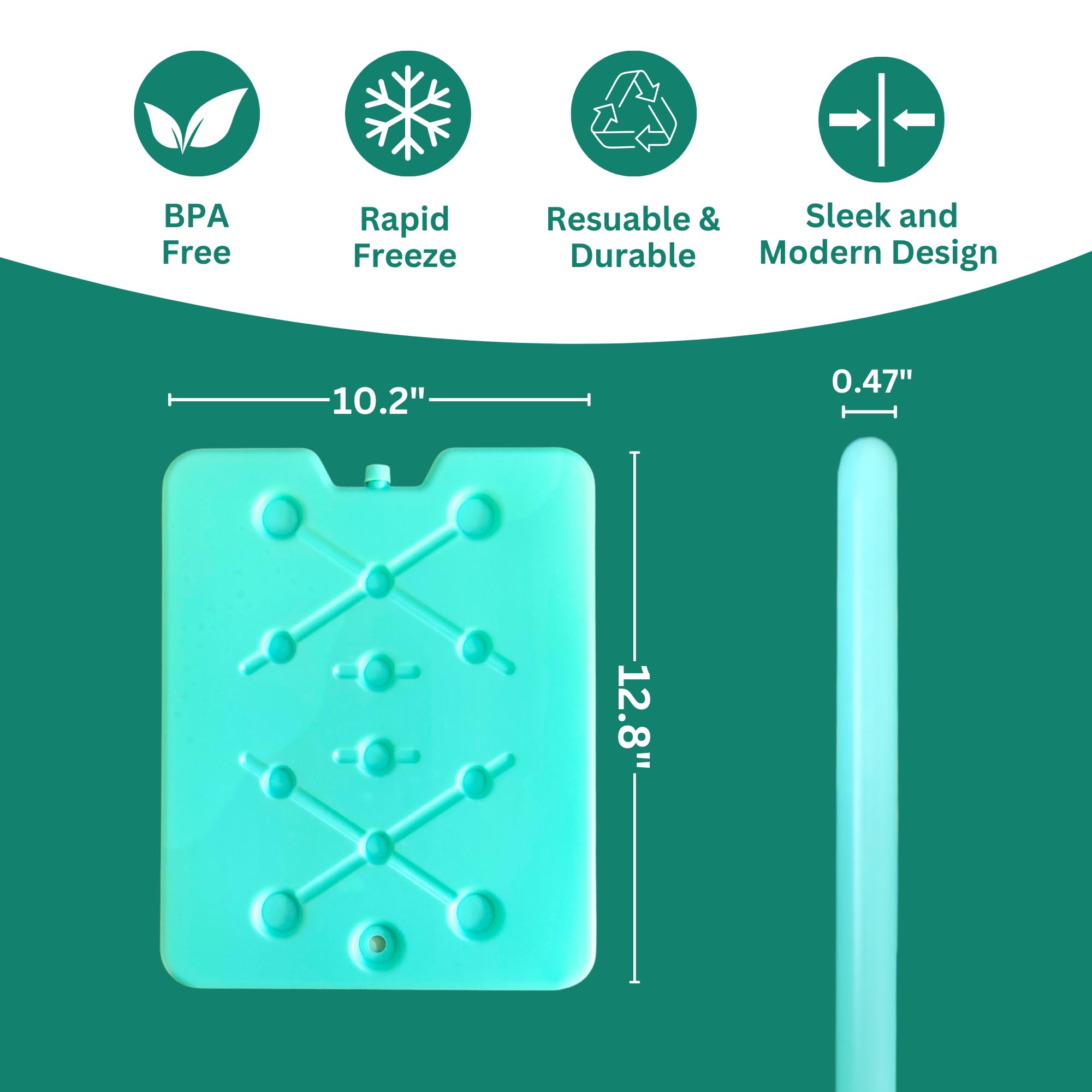 GURIN ice pack for cooler bag maintains cold drinks and foods during outings