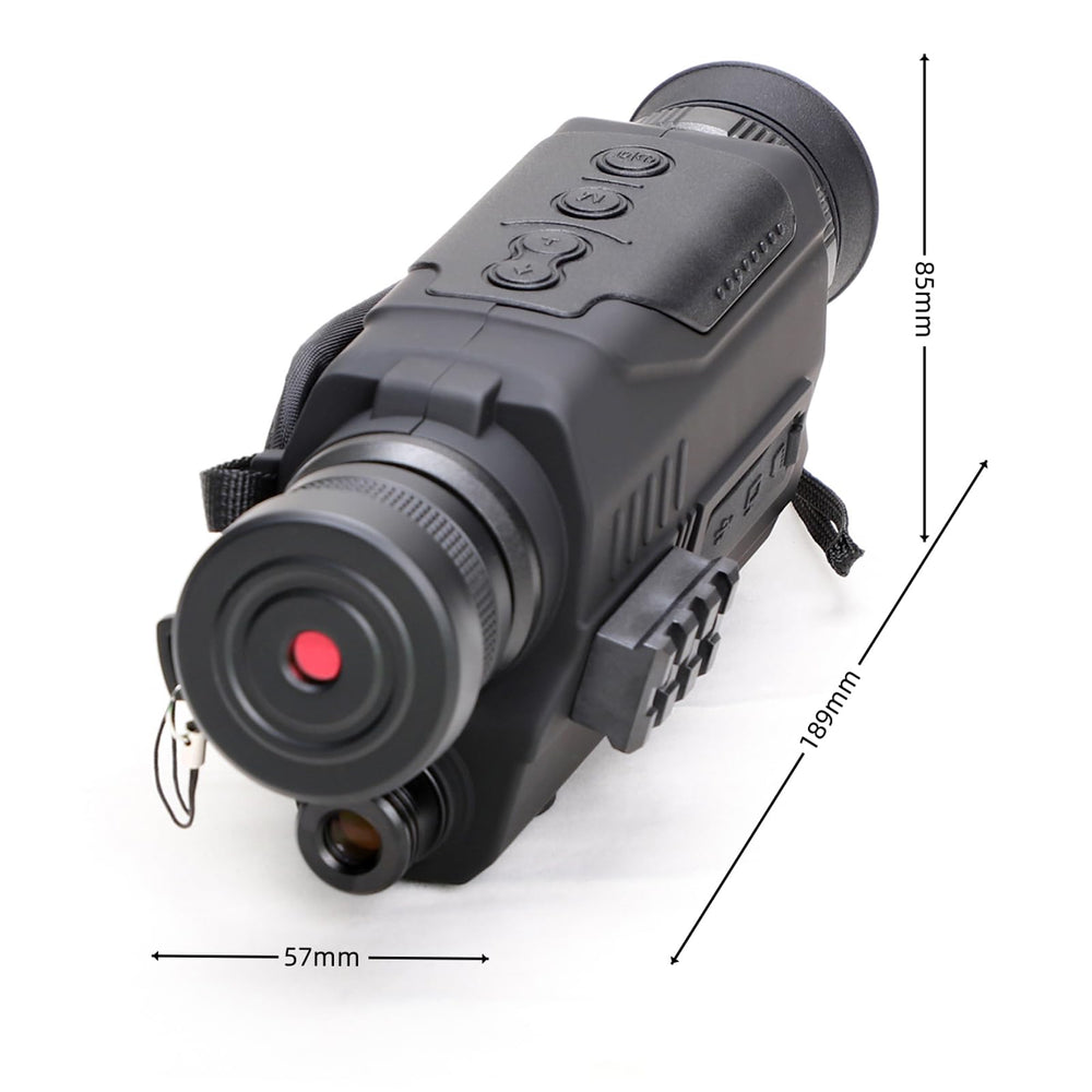 Guune night vision monocular lens close-up highlights the 32mm optic clarity
