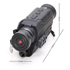 Guune night vision monocular lens close-up highlights the 32mm optic clarity
