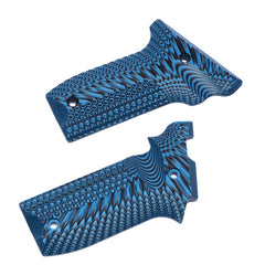 Guuun G10 grips S&W Victory 22 fit close-up for precise alignment.