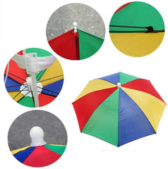 Durable nylon umbrella hat suitable for adults