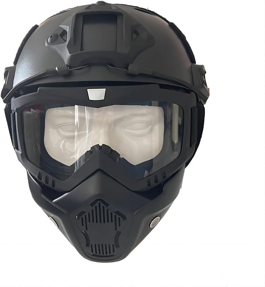 GVAKVTGK PJ helmet and mask packaging showing complete setup