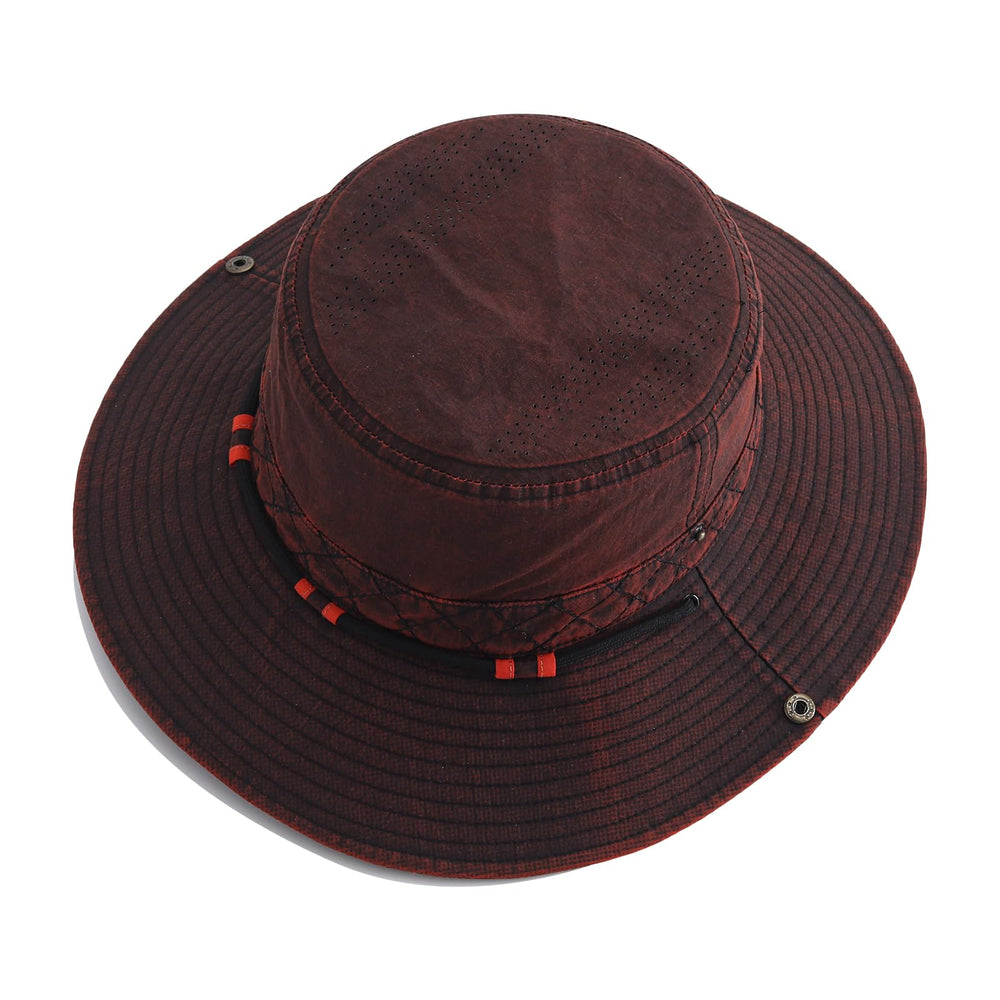 Braided belt detail on Gvatasz sun hat