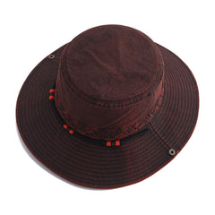 Braided belt detail on Gvatasz sun hat