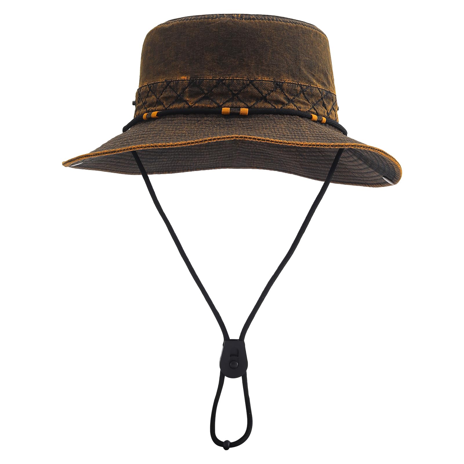 Gvatasz sun hat with wide brim in yellow