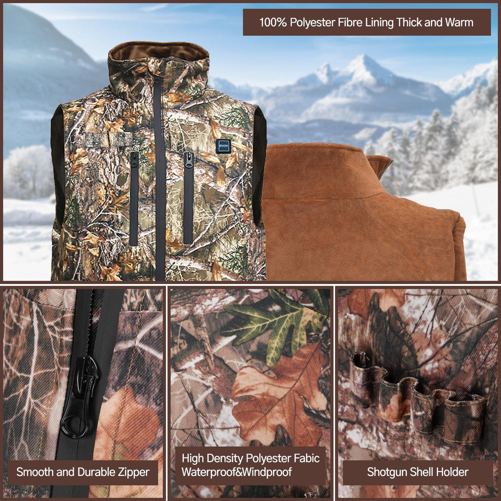 GVDV heated vest battery pack with USB ports for charging.