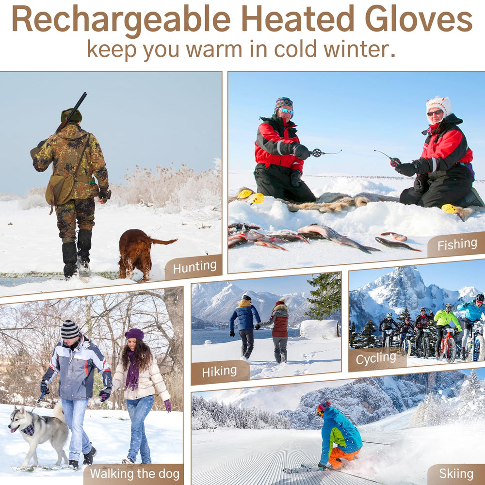 GVDV battery packs powering heated gloves for long outdoor sessions.