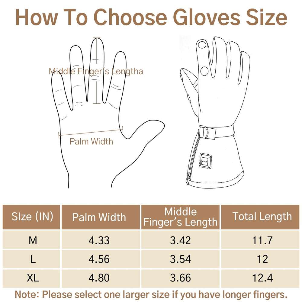 GVDV Hunting Heated Gloves provide a non-slip palm grip