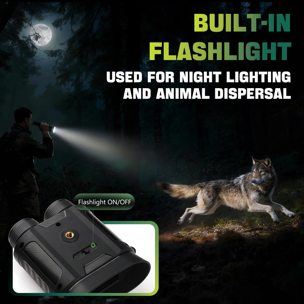 GWYNEXAC Night Vision Goggles 4K imaging delivers crisp detail in low light conditions.