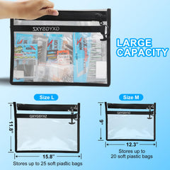 GXYGSYXZ fishing gear storage bag open view demonstrates spacious interior for lures and tools