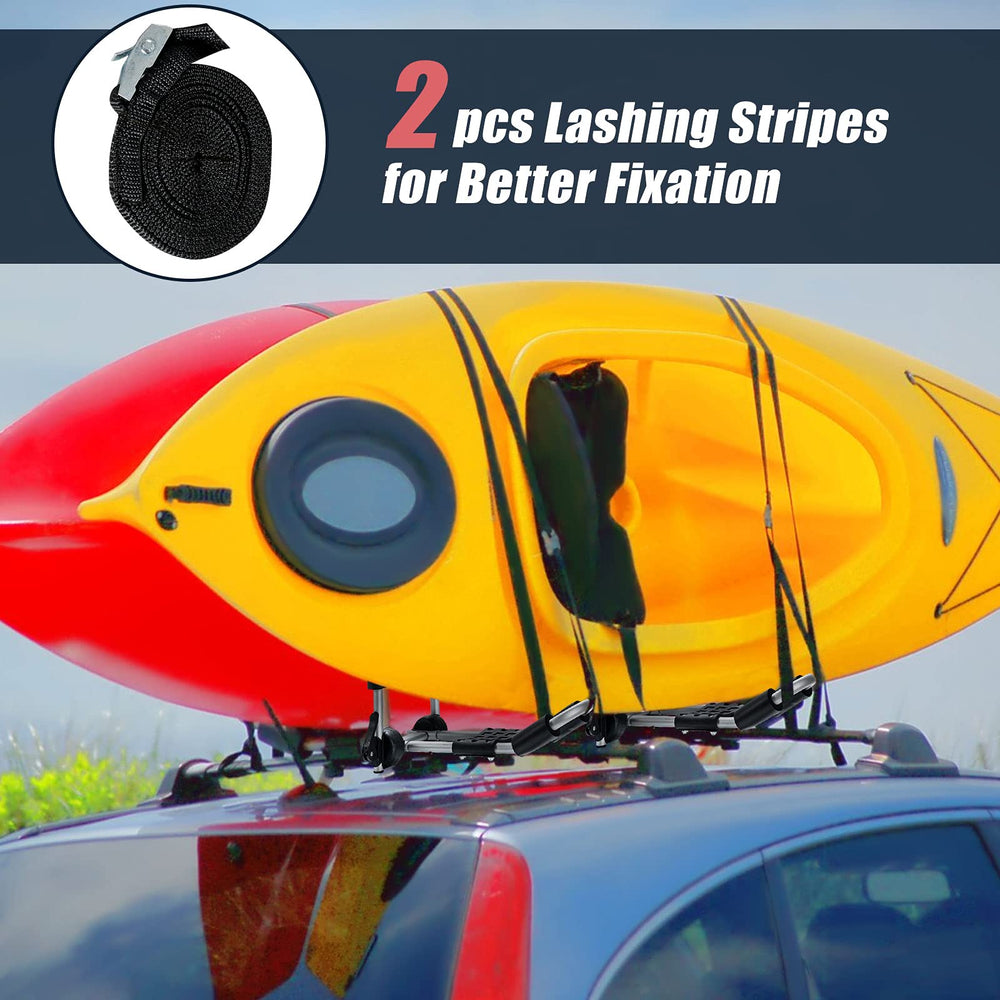 GYMAX 165 lbs capacity supports kayaks and boards securely.