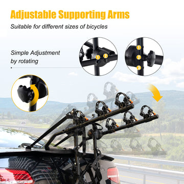 GYMAX 2-inch receiver bike rack ready for versatile vehicle compatibility