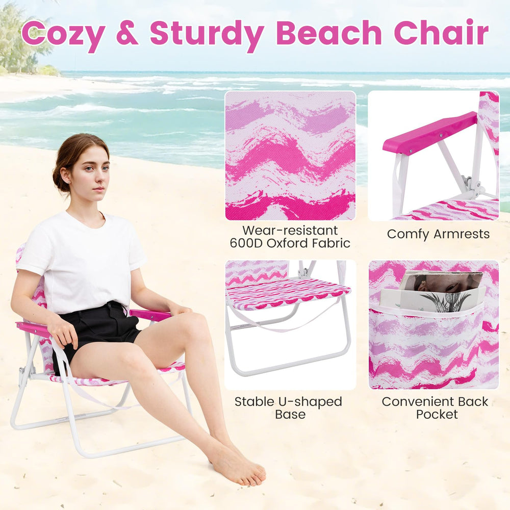 GYMAX 600D Oxford fabric chairs deliver durable comfort.