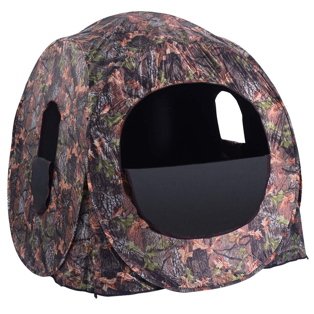 GYMAX spacious 60x60x64-inch space accommodates 2-3 hunters