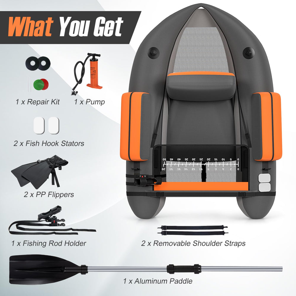 GYMAX aluminum paddle complements paddling when needed