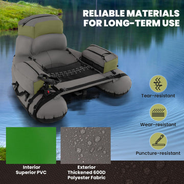 GYMAX aluminum paddle included for smooth navigation across still or moving water