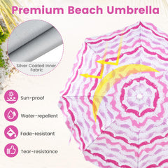 GYMAX beach blanket blocks sand for cleaner lounging.