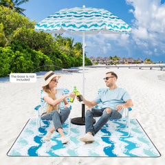 GYMAX folding beach chairs provide sturdy support up to 330 lbs.