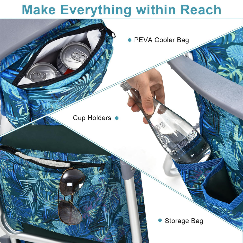 GYMAX side pockets provide quick storage for essentials outdoors.