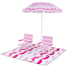 GYMAX beach umbrella tilt at 30 degrees for flexible shade.
