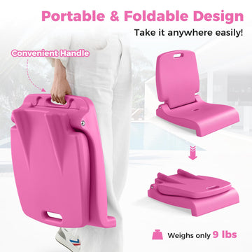 Ergonomic backrest provides comfortable support for long lounging.
