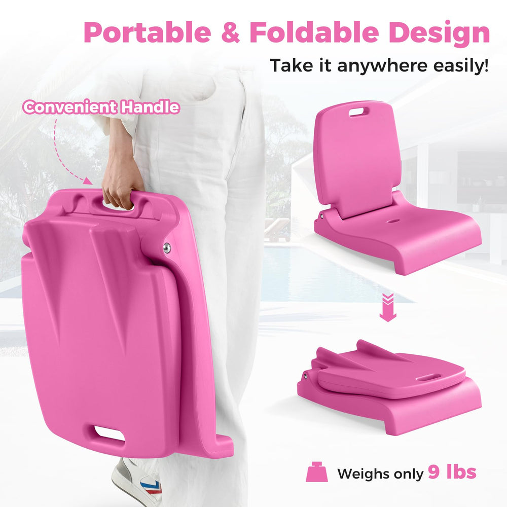 Ergonomic backrest provides comfortable support for long lounging.