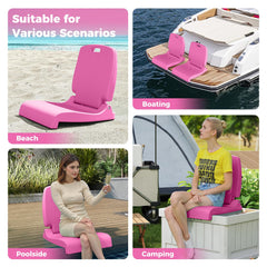 Folded compact design makes the GYMAX chair easy to store.