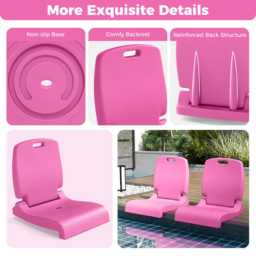 Versatile GYMAX chair for pool, beach, camping, and tailgating with friends.