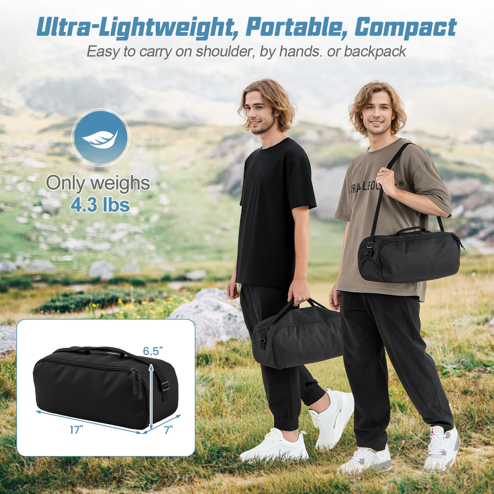 GYMAX carrying bag for easy transport after adventures