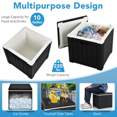 GYMAX cooler with built-in handles for easy lifting and transport.