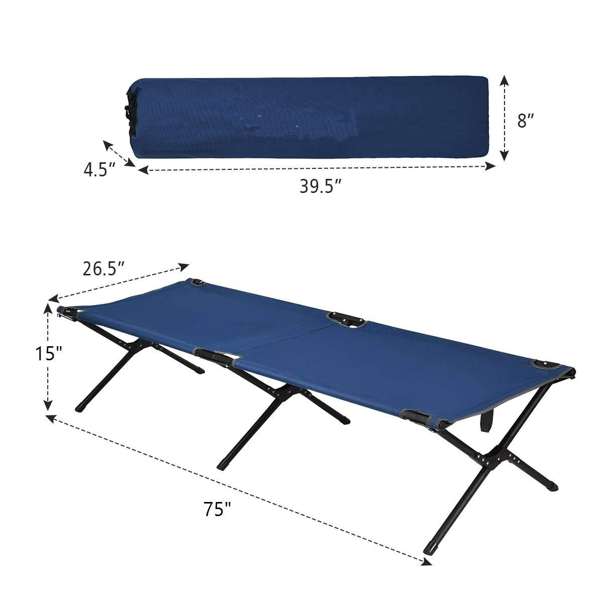 GYMAX elevated bed raises sleeping surface about 15 inches off the ground.