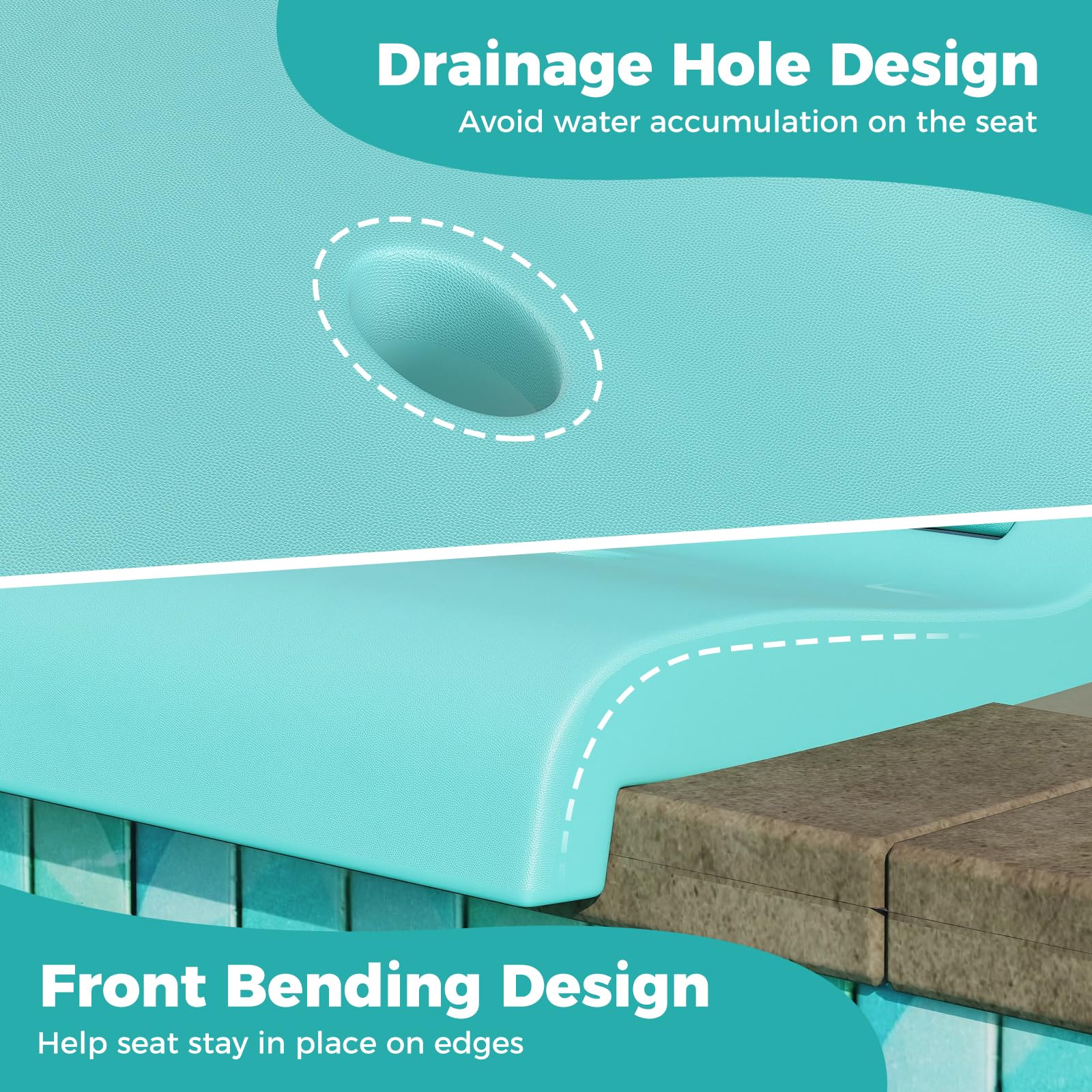 GYMAX ergonomic back-support supports long lounging sessions.