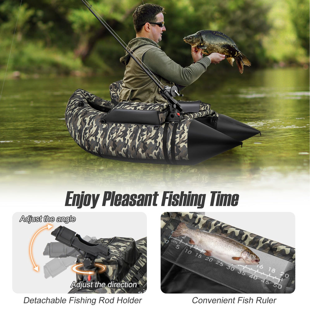 GYMAX float tube aluminum paddle helps smooth navigation across calm waters