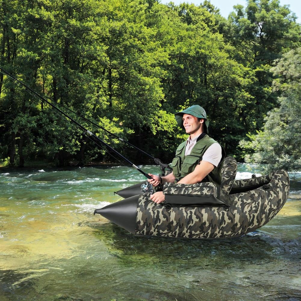 GYMAX float tube six D-rings securely fasten your gear