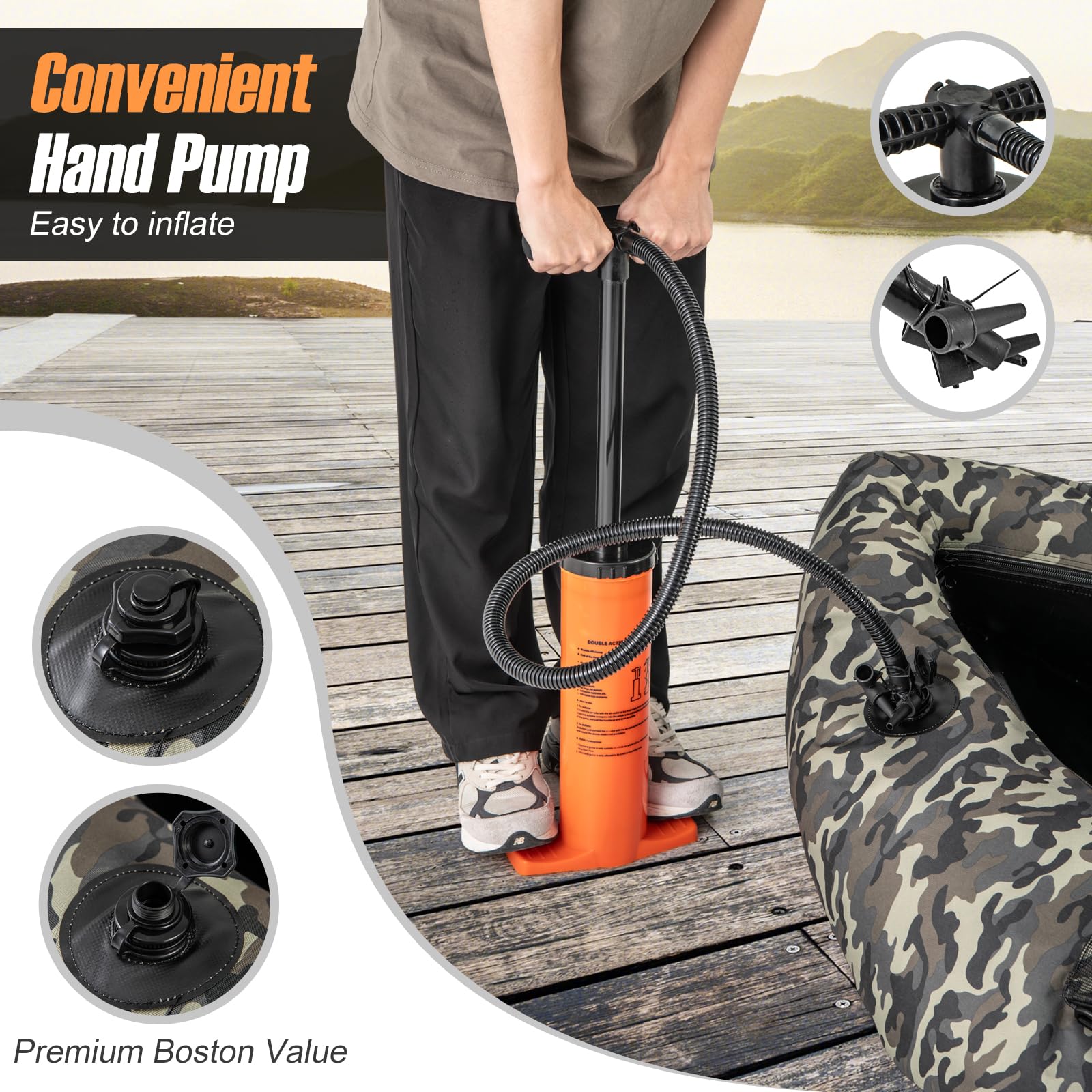 GYMAX float tube flippers improve water maneuverability and control