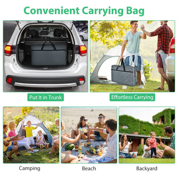 GYMAX compact, portable table ready for outdoor adventures.